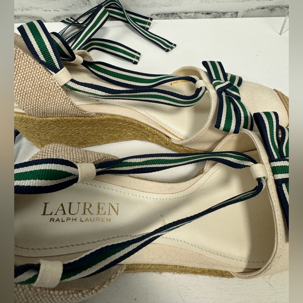Ralph Lauren Espadrille Wedges - Picture 8 of 8